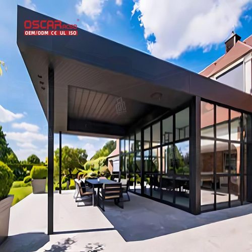 Waterproof Aluminum Sunshade Patio Cover Garden Balcony Outdoor with Anti - Uv Function Stylish Design Retractable Pergola