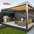 Aluminum Louver Bioclimatic Outdoor Roof Garden Terrace with Curtain Retractable Pergola