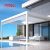 Ecofriendly Rainproof Electric Aluminum Slats Louvered Bioclimatic Pergola Ideal Gardens Patios Backyards Retractable Pergola
