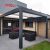 Aluminum Louver Bioclimatic Pergola Outdoor Terrace Roof with Curtain Garden Patio Balcony Retractable Pergola
