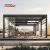High Quality Aluminium Frames 10M Outdoor Shade Structure with Drop Sides Garden Patio Backyard Retractable Pergola