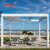 Motorized Opening Retractable Louvered Aluminum Roof with Led Strips For Swimming Pool House Outdoor Patio Retractable Pergola