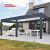Outdoor Waterproof Free - Standing Louvered Bioclimatic Roof Gardens Patios and Poolside Retractable Pergola