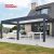 Motorized Waterproof Aluminum Louvered Outdoor Sunshade Shelter Kits Patio Garden Poolside Retractable Pergola