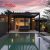 Outdoor Aluminium Pergola with Waterproof Motorized Louvered Roof Patio Garden Terrace Bioclimatic Use Retractable Pergola