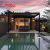 Motorized Waterproof Aluminum Pergola Sets with Zipper Screen Bioclimatic Outdoor Patio Garden Backyard Retractable Pergola