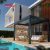 Aluminum Metal Structure Waterproof Louvered Patio Outdoor Backyard Pergola Relaxing Entertaining Gathering Retractable Pergola