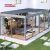 High Quality Modern 6X4M Outdoor Aluminium Bioclimatic Motorized Pergola Garden Patio Balcony Retractable Pergola