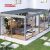 Swimming Pool Electric Aluminum Pergola with Side Sun Screen Modern Designs Outdoor Backyard Garden Patio Retractable Pergola