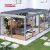 Ecofriendly Waterproof Electric Flap Shutter Aluminum Sunshade Pergola Gazebo Garden Patio Poolside Retractable Pergola