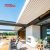 Bioclimatic Waterproof Outdoor Aluminium Sunshade Garden Patio Balcony Retractable Pergola