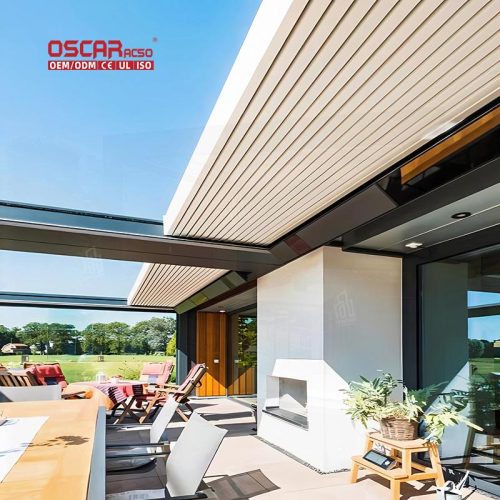 New Design Waterproof Sunshades Outdoor Garden and Architectural Use Aluminum Covers Patio and Yard Retractable Pergola