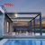 Light - Duty Aluminum Motorized Waterproof Louvre Pergola and Patio Gazebo Systems Garden Balcony Backyard Retractable Pergola