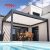 Automatic Motorized Louvered Pergola Terrace Roof Outdoor Patio Garden European Style Modern Design Retractable Pergola