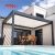 Outdoor Waterproof Aluminium Louvered Roof Motorized Kits Garden Patio Backyard Retractable Pergola