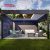 Rainproof Motorized Aluminium Waterproof Louvre Roof Gazebo Pergola Garden Terrace Patio Building Retractable Pergola
