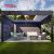 Motorized Sustainable Garden Sunshade Kits Bioclimatic Gazebo Backyard Patio Poolside Retractable Pergola