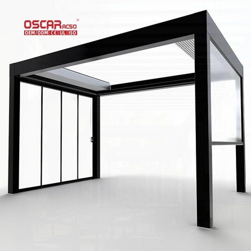Fully Automatic Retractable Sliding Folding Waterproof Outdoor Aluminum Pergola Terrace Garden Patio Retractable Pergola