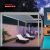 Motorized Waterproof Louvered Roof System with Led Lighting Garden Patio Balcony Outdoor Spaces Retractable Pergola