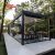 installed Remote  Controlled Outdoor Bioclimatic Aluminium Pergola with Sunscreen Garden Patio Backyard Retractable Pergola