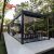 Outdoor Aluminium Electric Waterproof Louvered Roof with Glass Doors Garden Patio Balcony Retractable Pergola