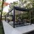 Outdoor Motorized Louvered Aluminum Alloy Frame Pergola Garden Patio Backyard Ideal Shading Ventilation Retractable Pergola