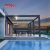 Modern Summer Motorized Opening Louver Roof Deck Pavilion Pergola Outdoor Shading and Ventilation Retractable Pergola