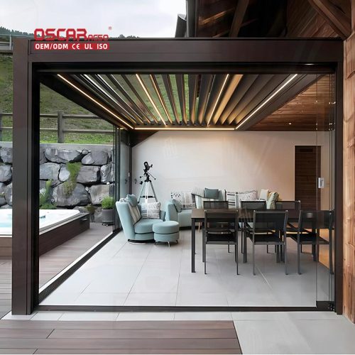 Weatherproof Easy - Lifestyle Louvered Aluminium Pergola Outdoor Gardens Patios and Backyards in Ibiza Retractable Pergola