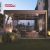 Outdoor Adjustable Aluminum Louvre Roof Kit Garden Patio Balcony with Opening Function and Stylish Design Retractable Pergola