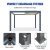Aluminum Roof Structure Gardens Patios and Backyards Provides Shade and Ventilation Stylish and Functional Retractable Pergola