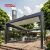 Waterproof Louvered Aluminum Roof Gazebo Patio Backyard Terrace with Adjustable Feature and Modern Design Retractable Pergola