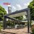 Assembled Aluminum Louvered Roof Luxury Gardens Metal Pergola Covers with Curtain Outdoor Patio Backyard Retractable Pergola