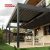 Outdoor Aluminium Motorized Louvered Adjustable Pergola with Led Light System Garden Patio Backyard Retractable Pergola