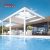 Adjustable Waterproof Pergola with Electric Louvers Luxury Outdoor Structure Veranda Garden Patio Retractable Pergola