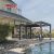 Remote  Controlled Electric Opening Louvered Roof Garden Patio Balcony Metal Awning Shade Structure Retractable Pergola