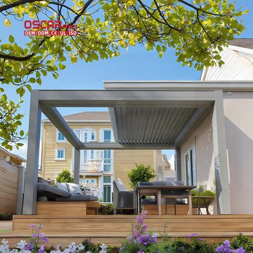 High Quality Waterproof Aluminium Gazebo and Pergola Garden Patio Backyard Outdoor Retractable Pergola