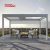 Motorized Louvered Blades Fully Automatic Sliding Folding Waterproof Aluminum Pergola Garden Patio Backyard Retractable Pergola