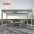 Motorized Aluminum Louvered Roof Patio Garden and Outdoor Spaces Ideal Backyard Poolside and Balcony Retractable Pergola