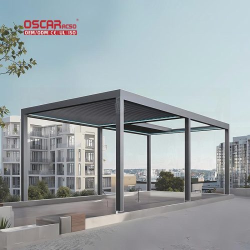 Durable Foldable Aluminium Shades Outdoor Patio Garden Terrace Backyard Retractable Pergola