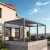 Outdoor Waterproof Free - Standing Louvered Bioclimatic Structure Garden Patio Balcony Shading Ventilating Retractable Pergola