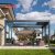 Outdoor Waterproof Electric Adjustable Bioclimatic Louvered Aluminum Gazebo Garden Yard Terrace Event Retractable Pergola