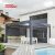 Waterproof Motorized Bioclimatic Sunshade Aluminum Louvre Roof Pergola Patio Garden Balcony Retractable Pergola