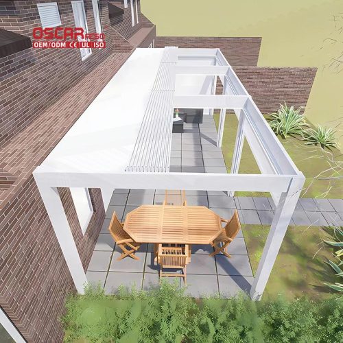 Portable Foldable Outdoor Canopy Shade For Garden Patio Swimming Pool European Style Lightweight Shelter Retractable Pergola