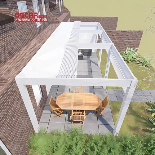Function Stylish Functional Patio Gazebo Garden Backyard Poolside 3X3M 3X4M 3X5M 4X4M 5X3M 6X4M Retractable Pergola