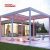 Outdoor Aluminum Pergola with Electric Louver Roof System Garden Building Ideal Backyard Patio Courtyard Retractable Pergola