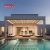 Easily Assembled Adjustable Aluminum Slat Louvered Roof Pergola Garden Patio Backyard Sunshade Retractable Pergola