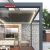Motorized Waterproof Aluminum Pergola with Led Strip Lights Luxury Garden Gazebo For Patio Backyard Terrace Retractable Pergola