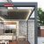 Electric 3X3 Waterproof Pergola with Opening Roof Louver Ideal Garden Patio Backyard European Style Retractable Pergola