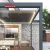 Sunshade Outdoor Patio and Backyard Bioclimatic Structure Ideal Outdoor Gatherings and Roofed Areas Retractable Pergola