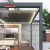Motorized Waterproof Covers with Led Lights Outdoor Gardens Patios Backyards Retractable Pergola